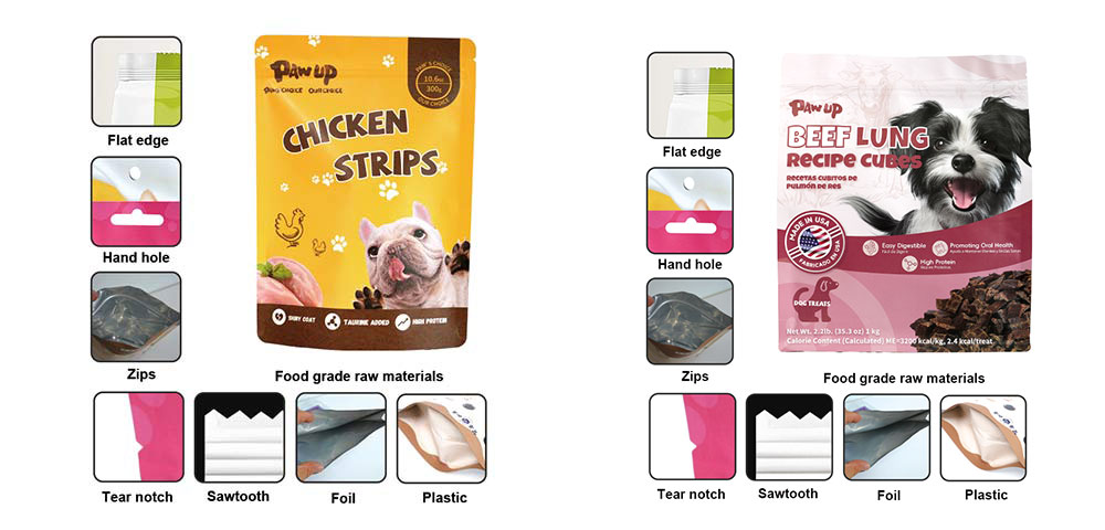 Eco-friendly kraft paper cat food bags